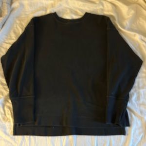 The North Face black cotton long sleeve shirt